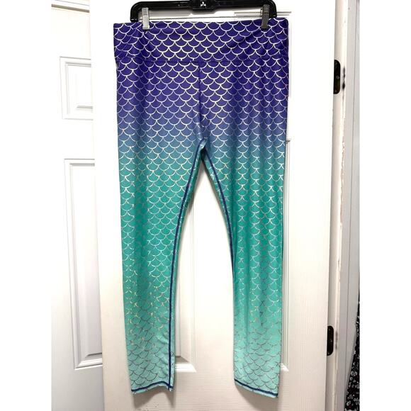 Disney Pants - Oh My Disney Store Size XL Ombre The Little Mermaid Ariel Iridescent Leggings